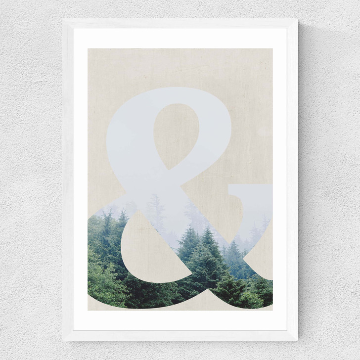 Forest Medium White Frame