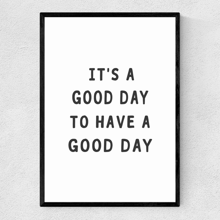 Good Day Narrow Black Frame