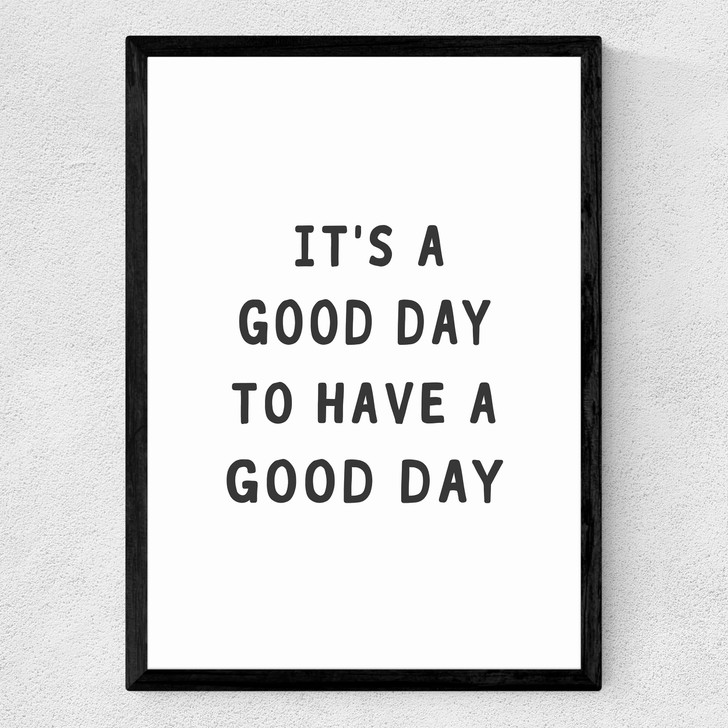 Good Day Medium Black Frame