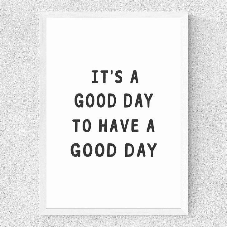 Good Day Medium White Frame