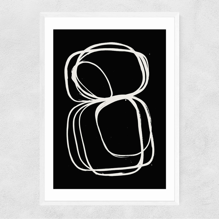 Cai Narrow White Frame