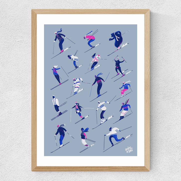J'adore Le Ski Medium Oak Frame J'adore Le Ski Medium Oak Frame