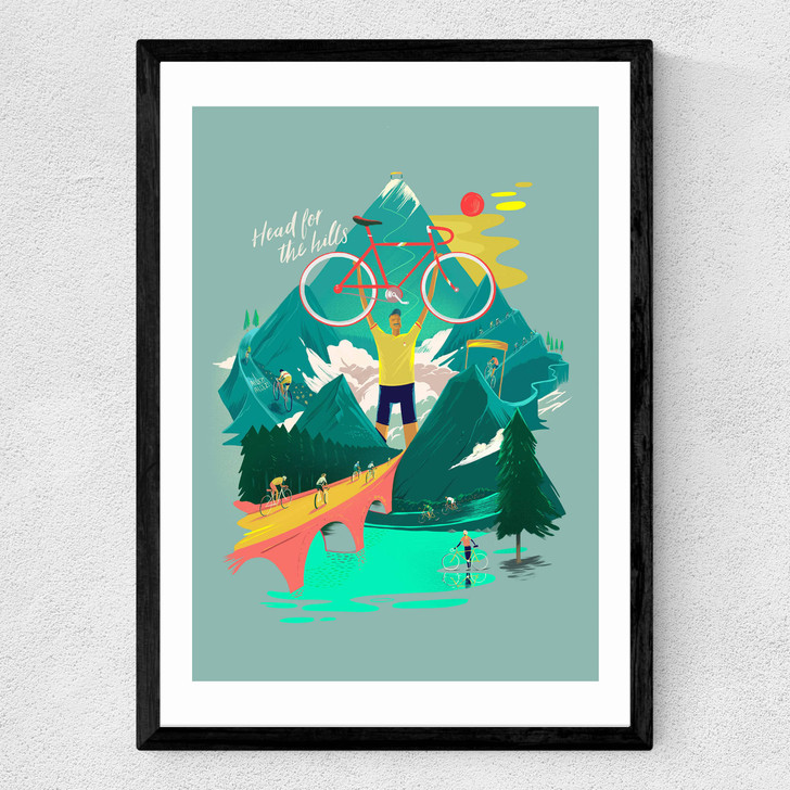 Head For The Hills Medium Black Frame