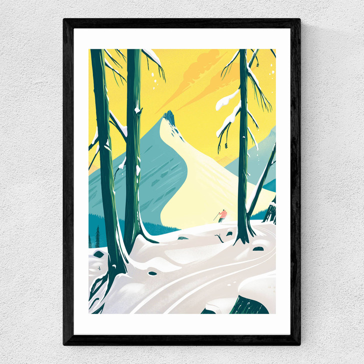 The Quiet Of The Woods Medium Black Frame