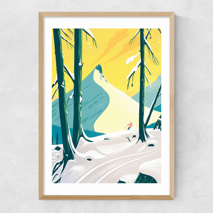 The Quiet Of The Woods Narrow Oak Frame