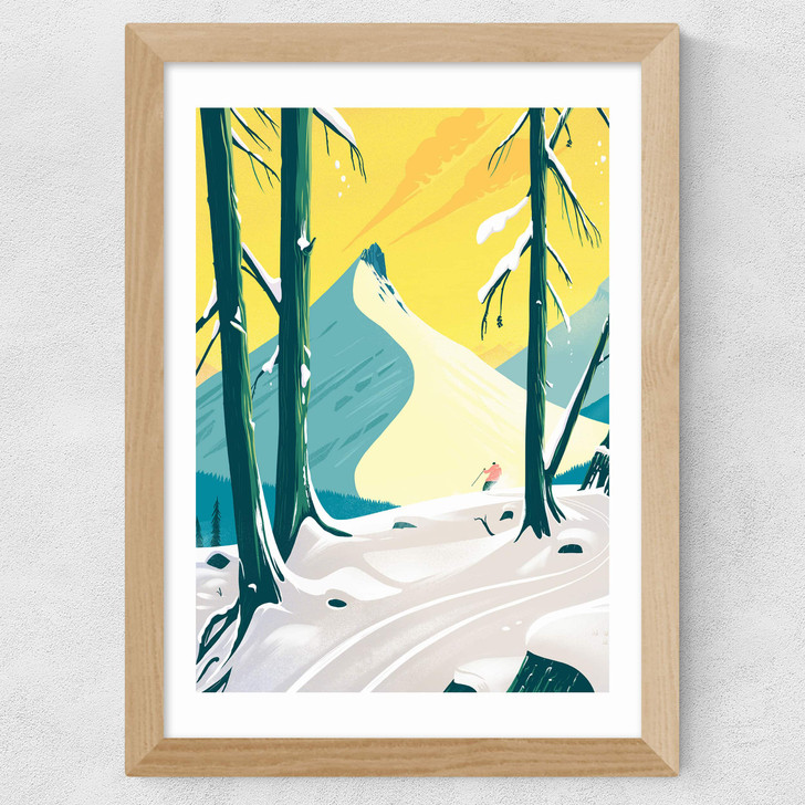 The Quiet Of The Woods Wide Oak Frame