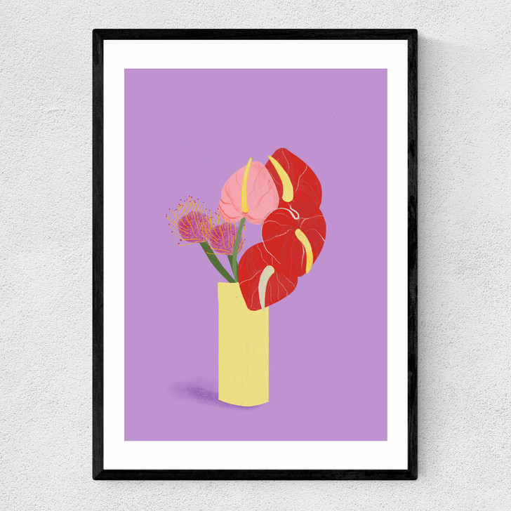 Fun Flowers Narrow Black Frame Fun Flowers Narrow Black Frame