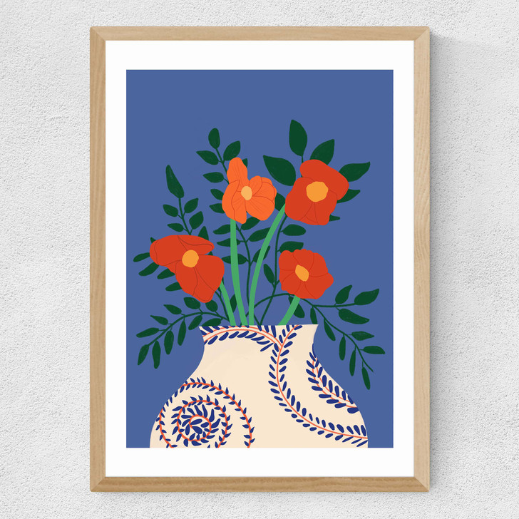 Poppy Medium Oak Frame