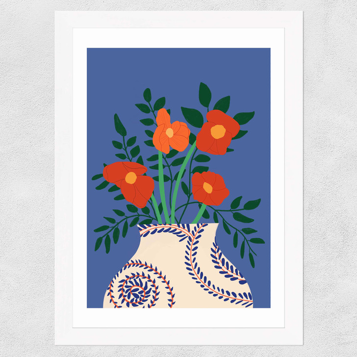 Poppy Wide White Frame