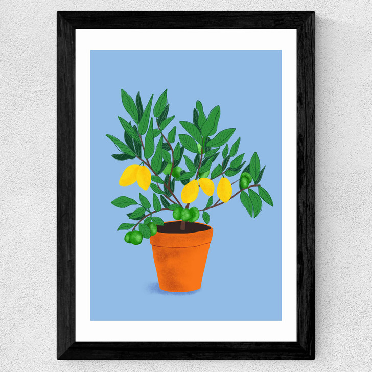 When Life Gives You Lemons Wide Black Frame