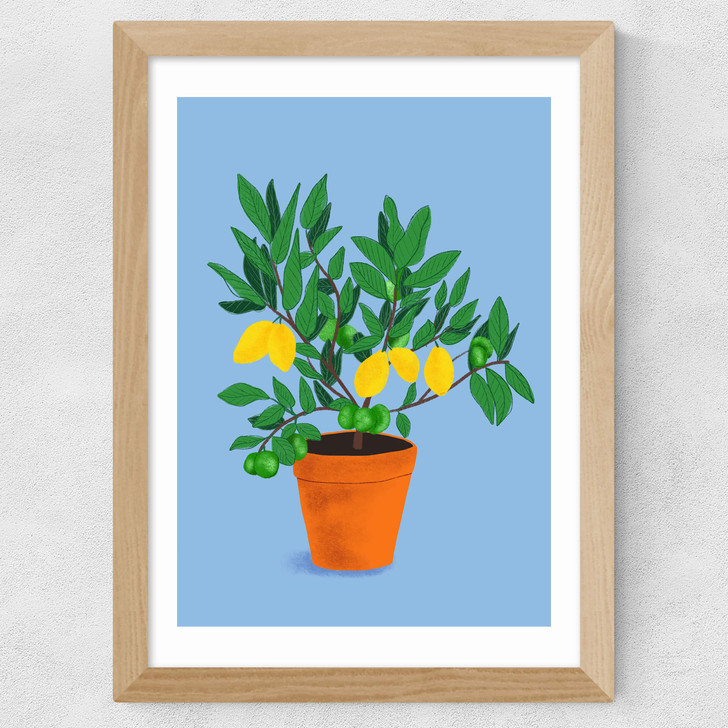 When Life Gives You Lemons Wide Oak Frame