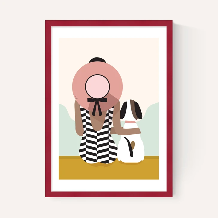 Girl With A Dog