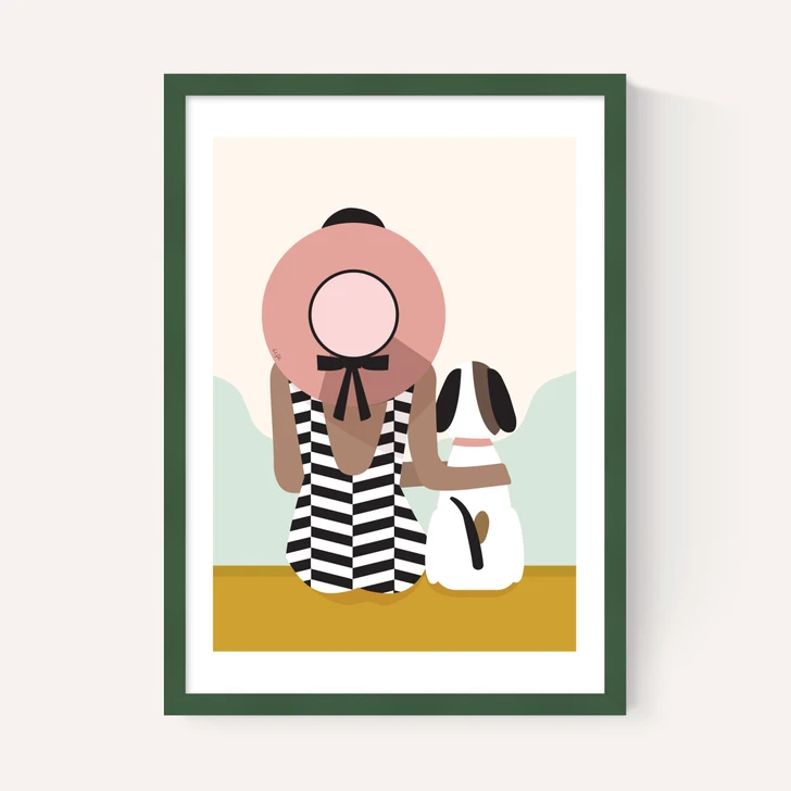 Girl With A Dog