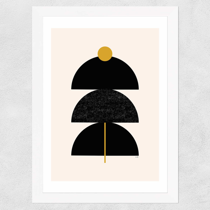 Graphic Art I Wide White Frame Graphic Art I Wide White Frame