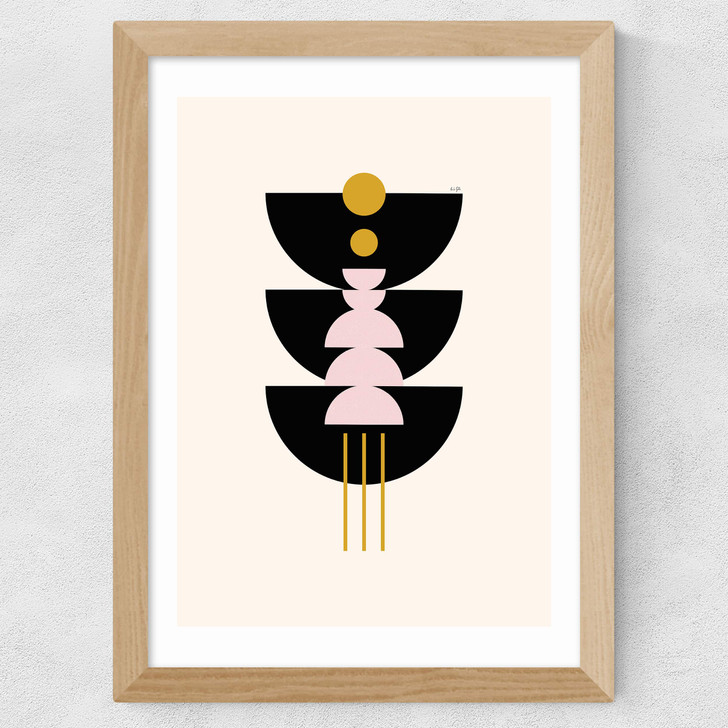 Graphic Art III Wide Oak Frame Graphic Art III Wide Oak Frame