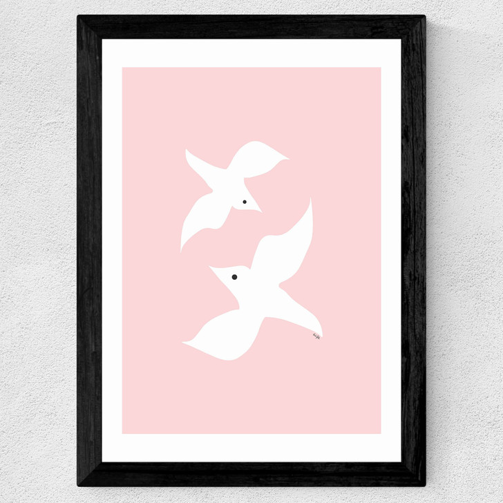 Love Birds In Pink