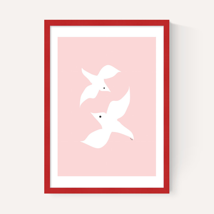 Love Birds In Pink