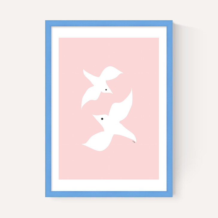 Love Birds In Pink