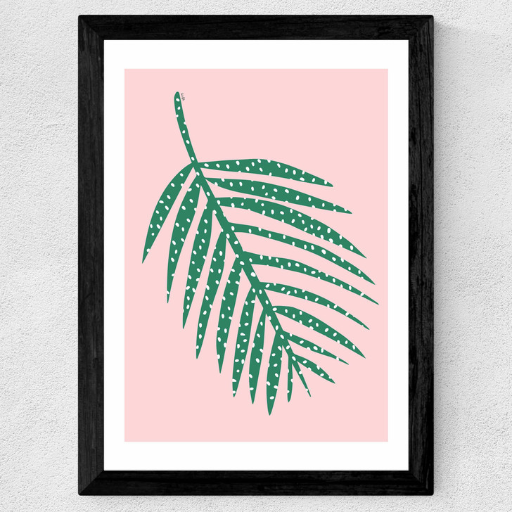 Polka Dot Leaf In Pink
