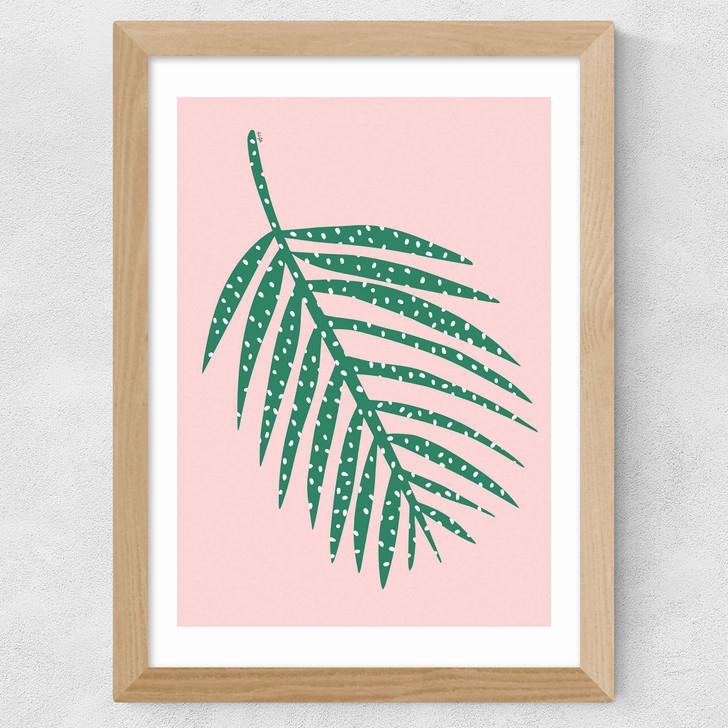 Polka Dot Leaf In Pink