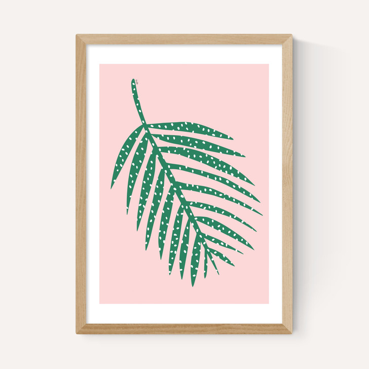 Polka Dot Leaf In Pink