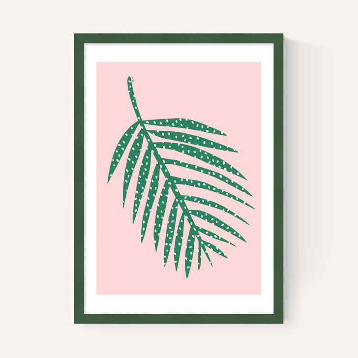 Polka Dot Leaf In Pink