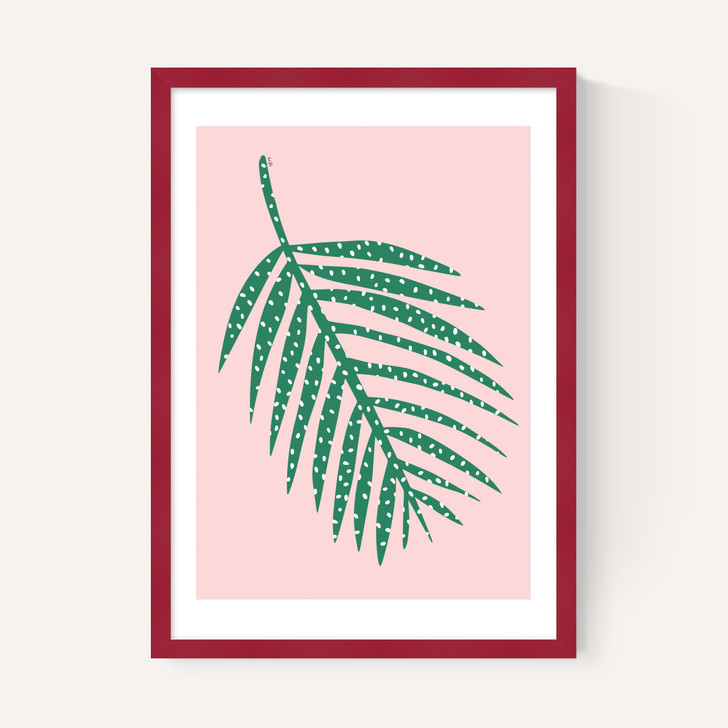 Polka Dot Leaf In Pink
