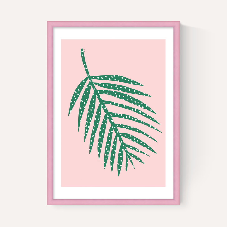 Polka Dot Leaf In Pink