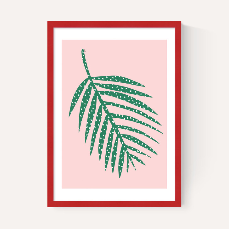Polka Dot Leaf In Pink