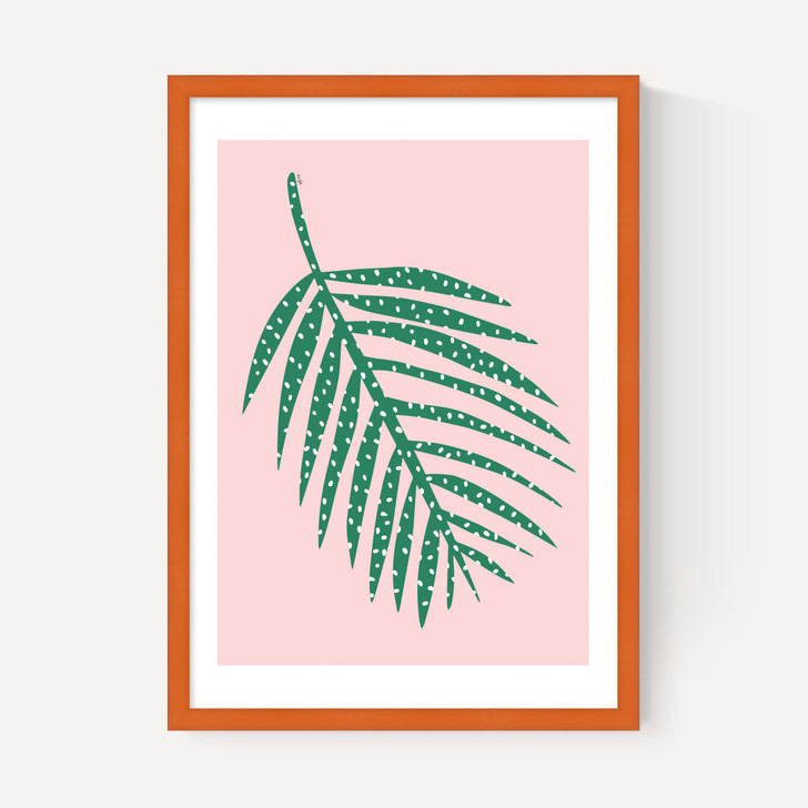 Polka Dot Leaf In Pink