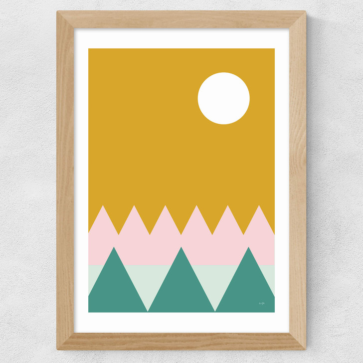 Sun And Pine Wide Oak Frame