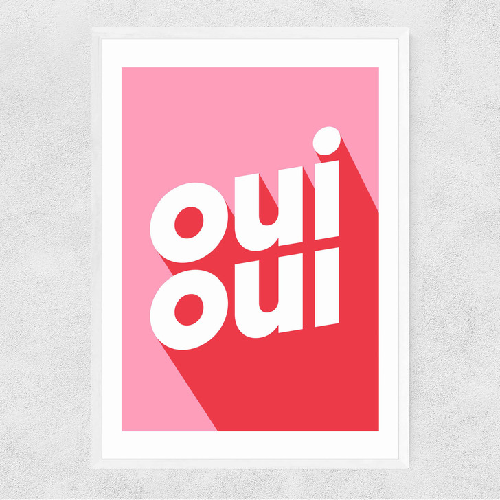 Oui Oui Narrow White Frame Oui Oui Narrow White Frame