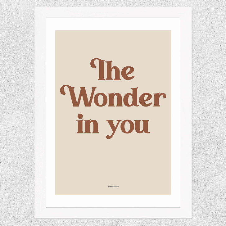 The Wonder In You Spice Wide White Frame The Wonder In You Spice Wide White Frame