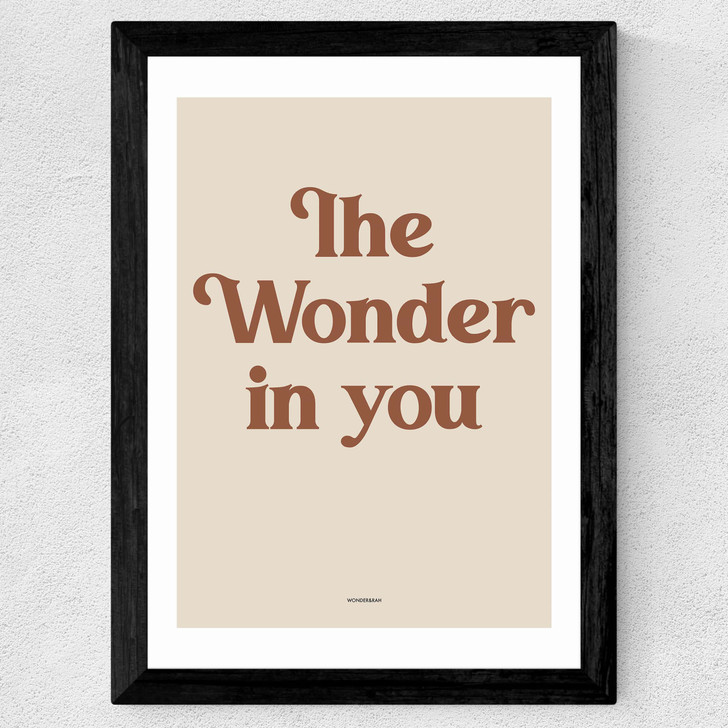 The Wonder In You Spice Wide Black Frame