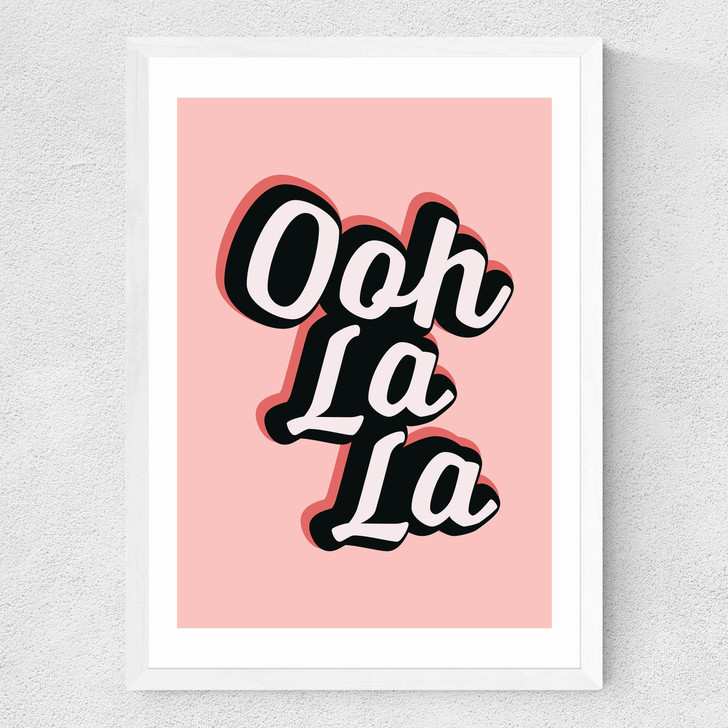 Ooh La La by The Native State Medium White Frame