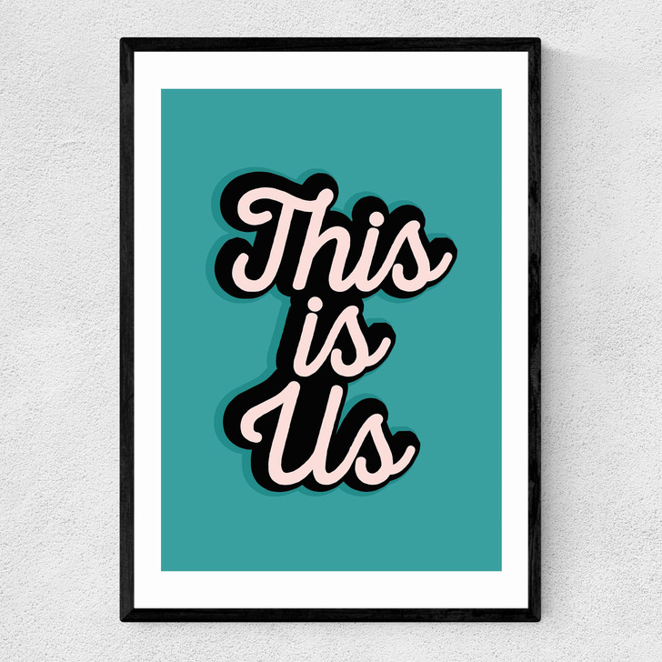 This Is Us by The Native State Narrow Black Frame This Is Us by The Native State Narrow Black Frame