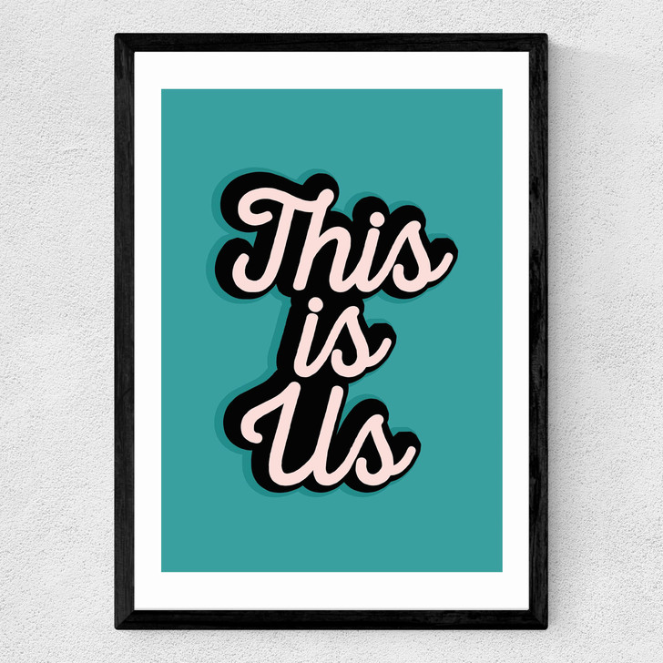 This Is Us by The Native State Medium Black Frame This Is Us by The Native State Medium Black Frame