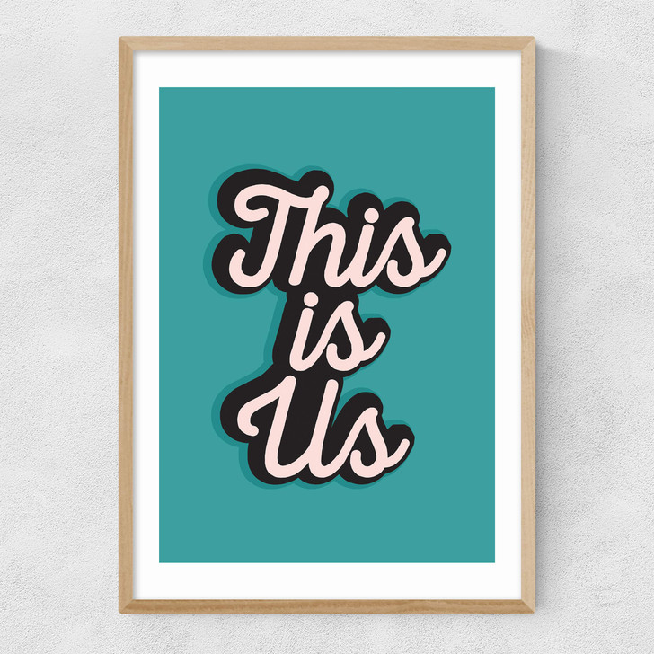 This Is Us by The Native State Narrow Oak Frame This Is Us by The Native State Narrow Oak Frame