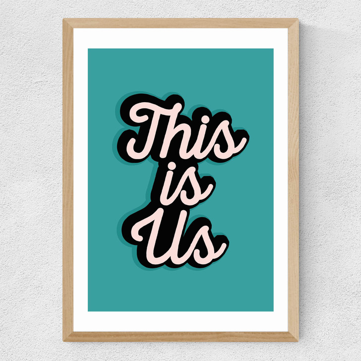 This Is Us by The Native State Medium Oak Frame This Is Us by The Native State Medium Oak Frame