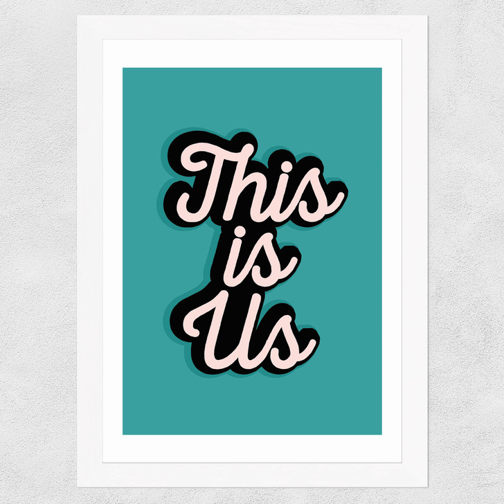 This Is Us by The Native State Wide White Frame This Is Us by The Native State Wide White Frame