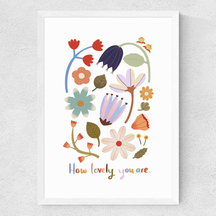 How lovely you are Medium White Frame How lovely you are Medium White Frame