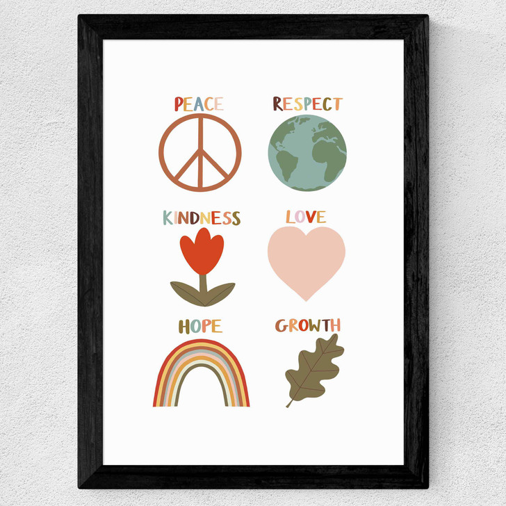 Positive Symbols Wide Black Frame Positive Symbols Wide Black Frame