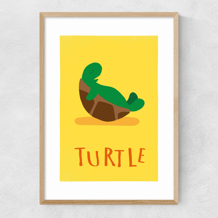 Turtle by Rocket Jack Narrow Oak Frame