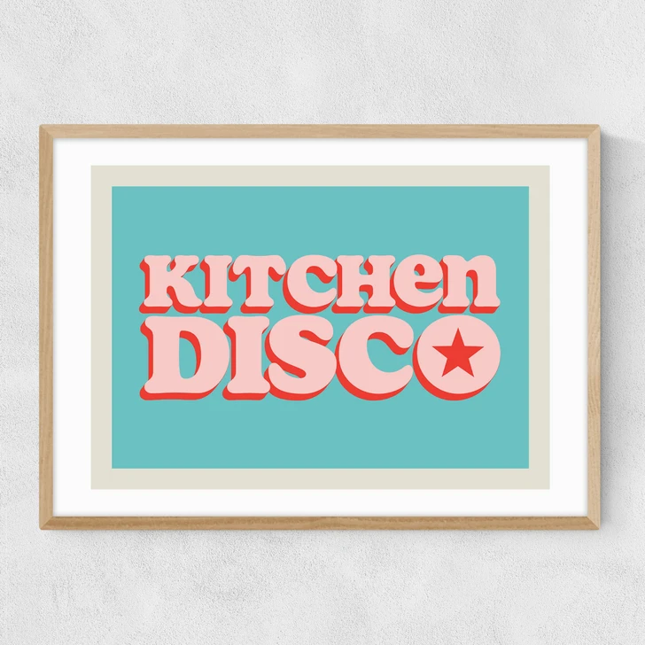 Kitchen Disco Narrow Oak Frame