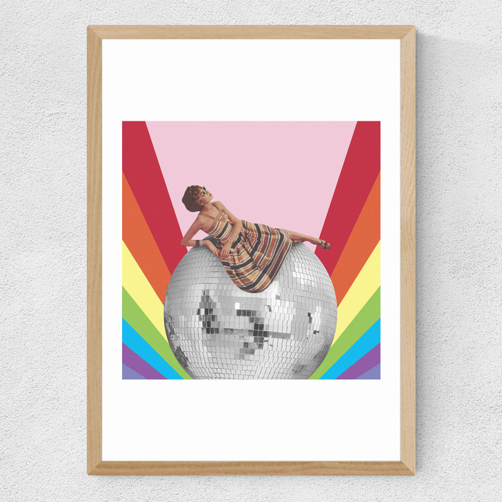 Disco Lounging Medium Oak Frame Disco Lounging Medium Oak Frame