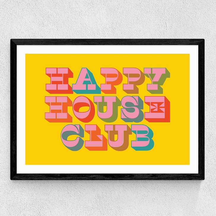 Happy House Club Medium Black Frame