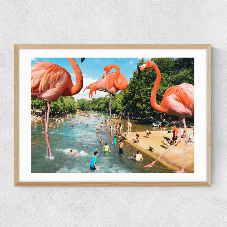 Flamingo Shore Narrow Oak Frame