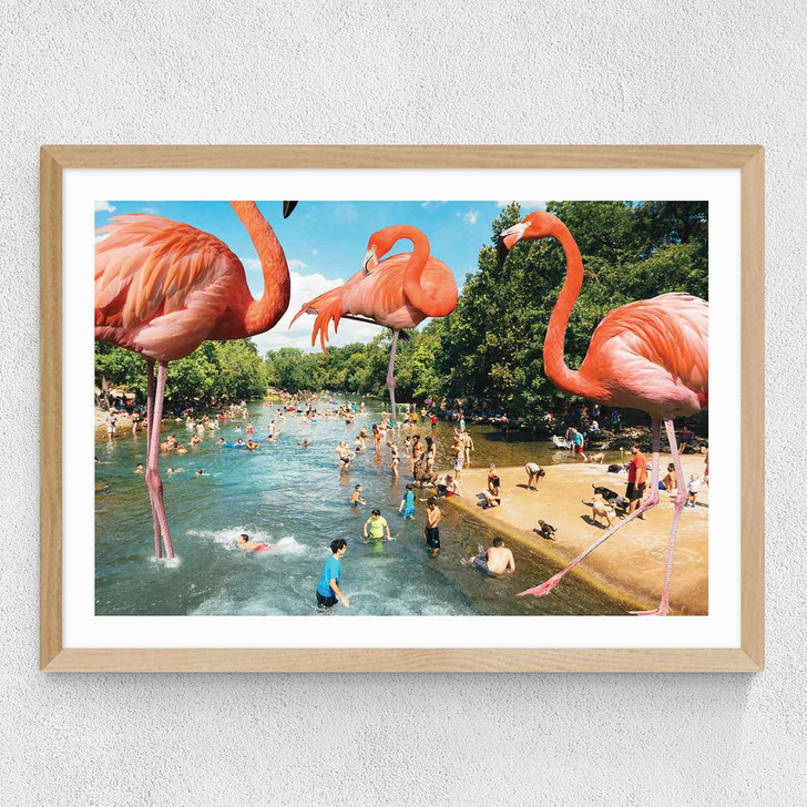 Flamingo Shore Medium Oak Frame