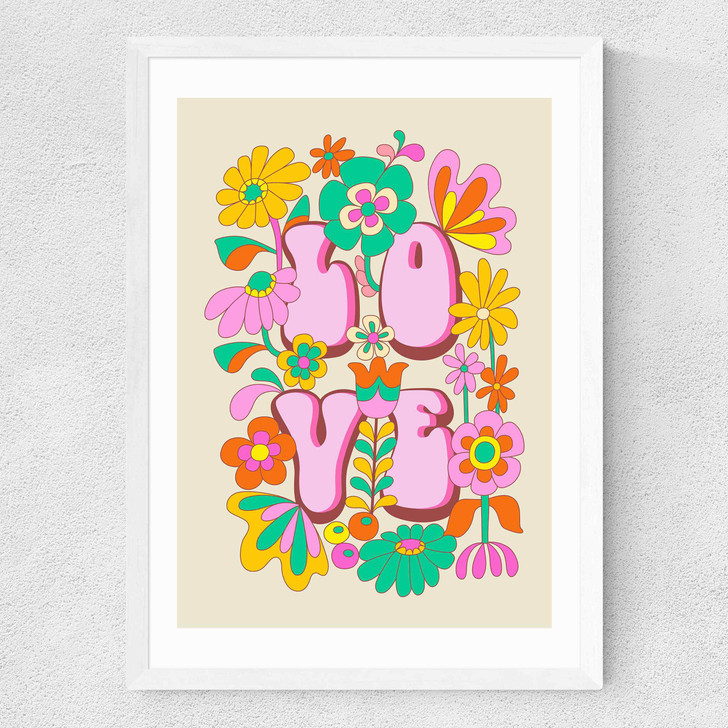 Love by Rachel Lee Medium White Frame Love by Rachel Lee Medium White Frame
