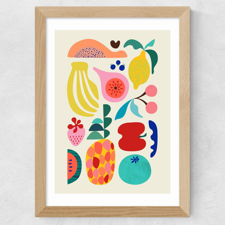 Summer Fruits Wide Oak Frame Summer Fruits Wide Oak Frame